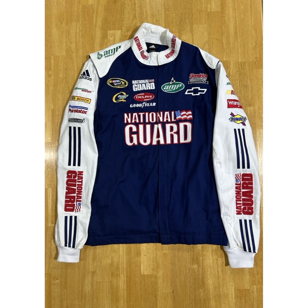 Adidas Dale Earnhardt Jr #88 National Guard Racing Jacket Mens  2XL Vintage B-8